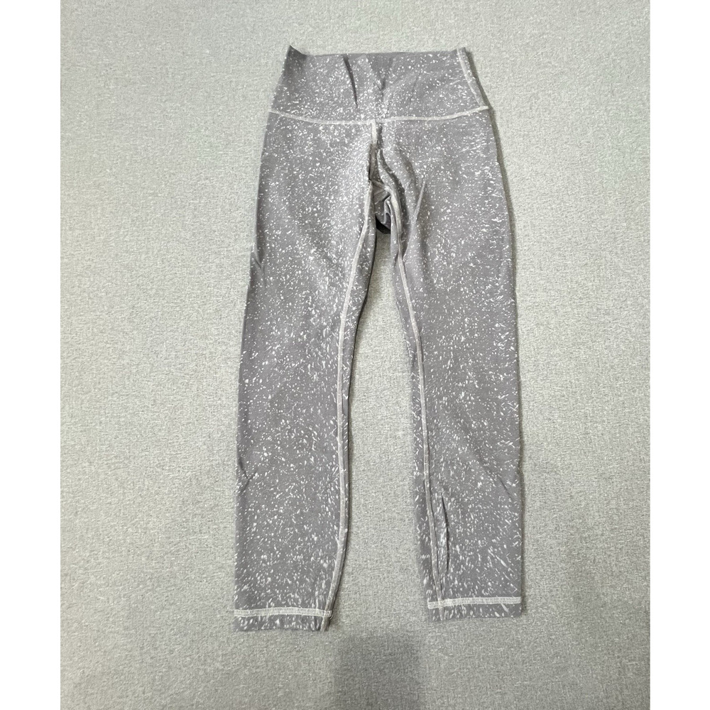 Lululemon Wunder Under High-Rise Leggings Washed Asphalt Gray size 4